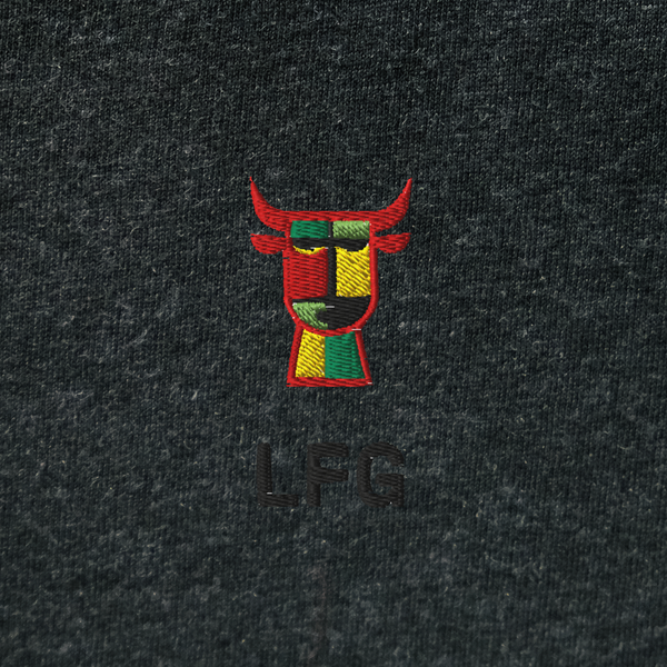 Unisex Hooded Long Sleeve Tee - BLACK - LFG