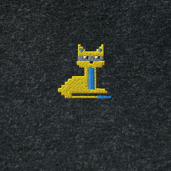 Unisex Hooded Long Sleeve Tee - BLACK - NodeCat