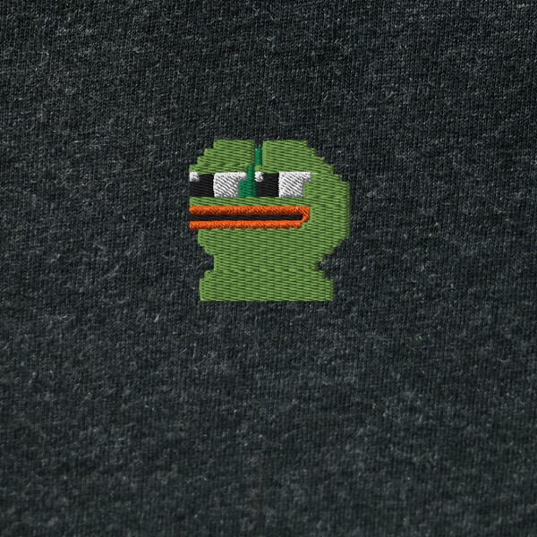 Unisex Hooded Long Sleeve Tee - BLACK - Pepe