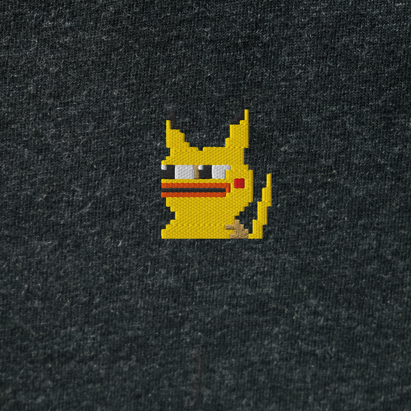 Unisex Hooded Long Sleeve Tee - BLACK - Pepekachu