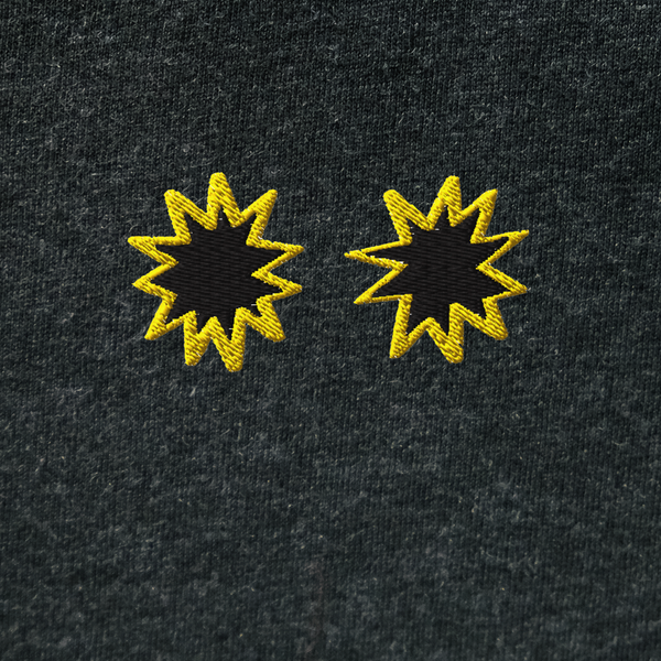 Unisex Hooded Long Sleeve Tee - BLACK - StarsEyes