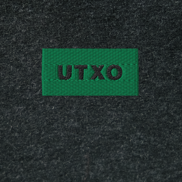Unisex Hooded Long Sleeve Tee - BLACK - UTXO (green)
