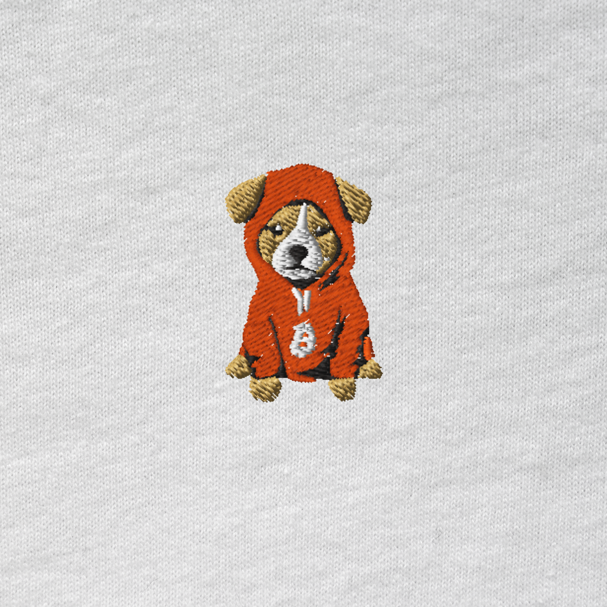 Unisex Hooded Long Sleeve Tee - WHITE - $DOG