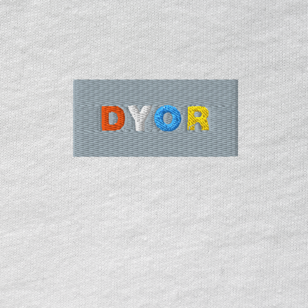 Unisex Hooded Long Sleeve Tee - WHITE - DYOR