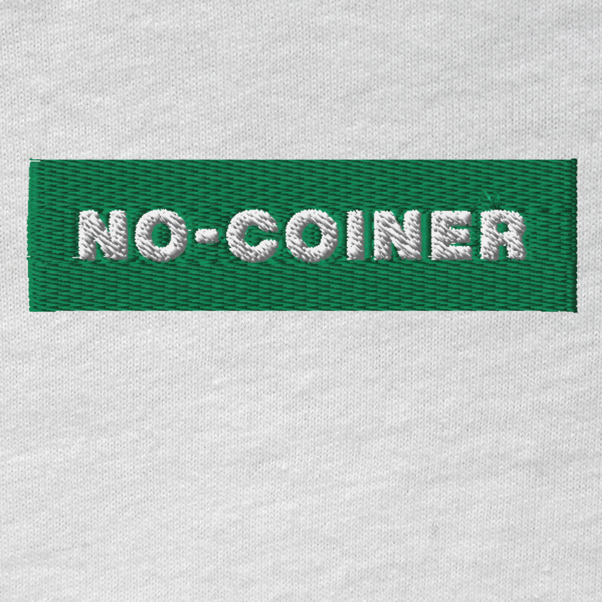 Unisex Hooded Long Sleeve Tee - WHITE - NO-COINER (green)