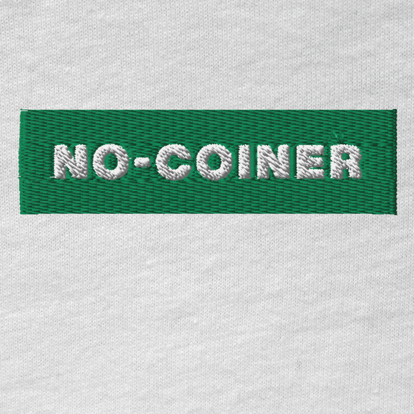 Unisex Hooded Long Sleeve Tee - WHITE - NO-COINER (green)