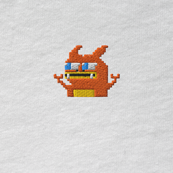 Unisex Hooded Long Sleeve Tee - WHITE - Pepezard