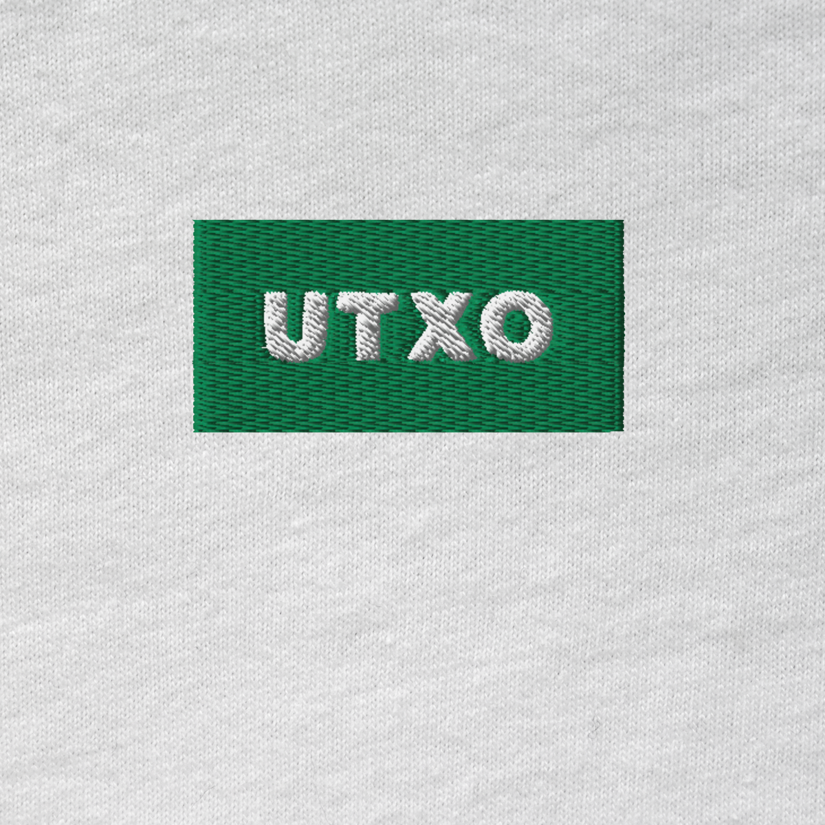 Unisex Hooded Long Sleeve Tee - WHITE - UTXO (green)