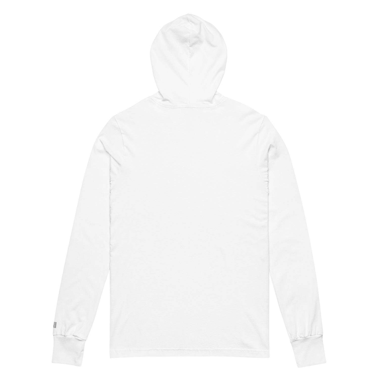 Unisex Hooded Long Sleeve Tee - WHITE - PUMP DREAMS (blue)