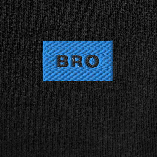 Unisex Muscle Shirt - BLACK - BRO (blue)