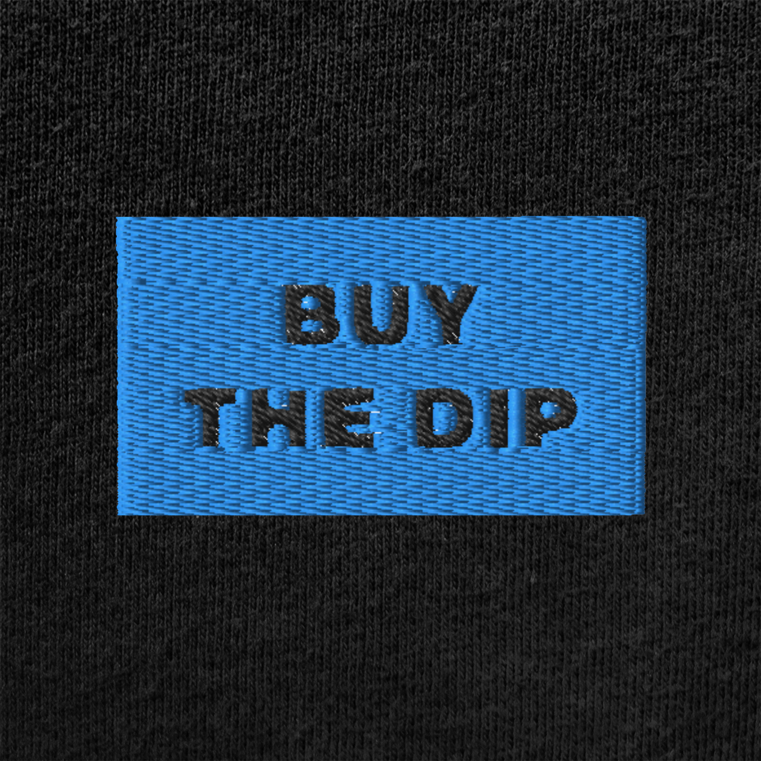 Unisex Muscle Shirt - BLACK - BUY THE DIP (blue)