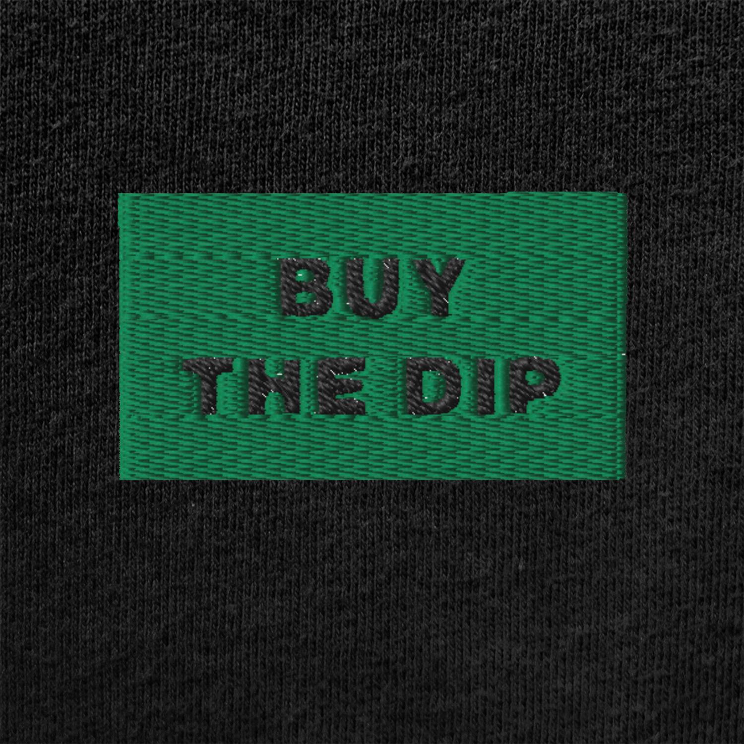 Unisex Muscle Shirt - BLACK - BUY THE DIP (green)