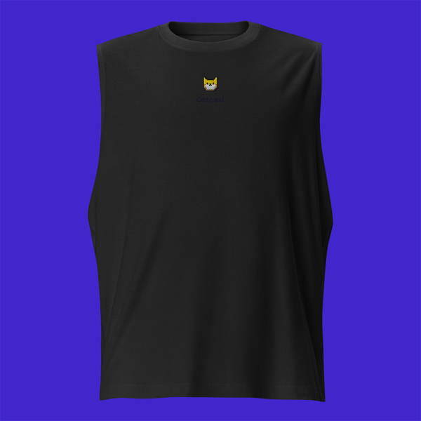 Unisex Muscle Shirt - BLACK - Catoshi