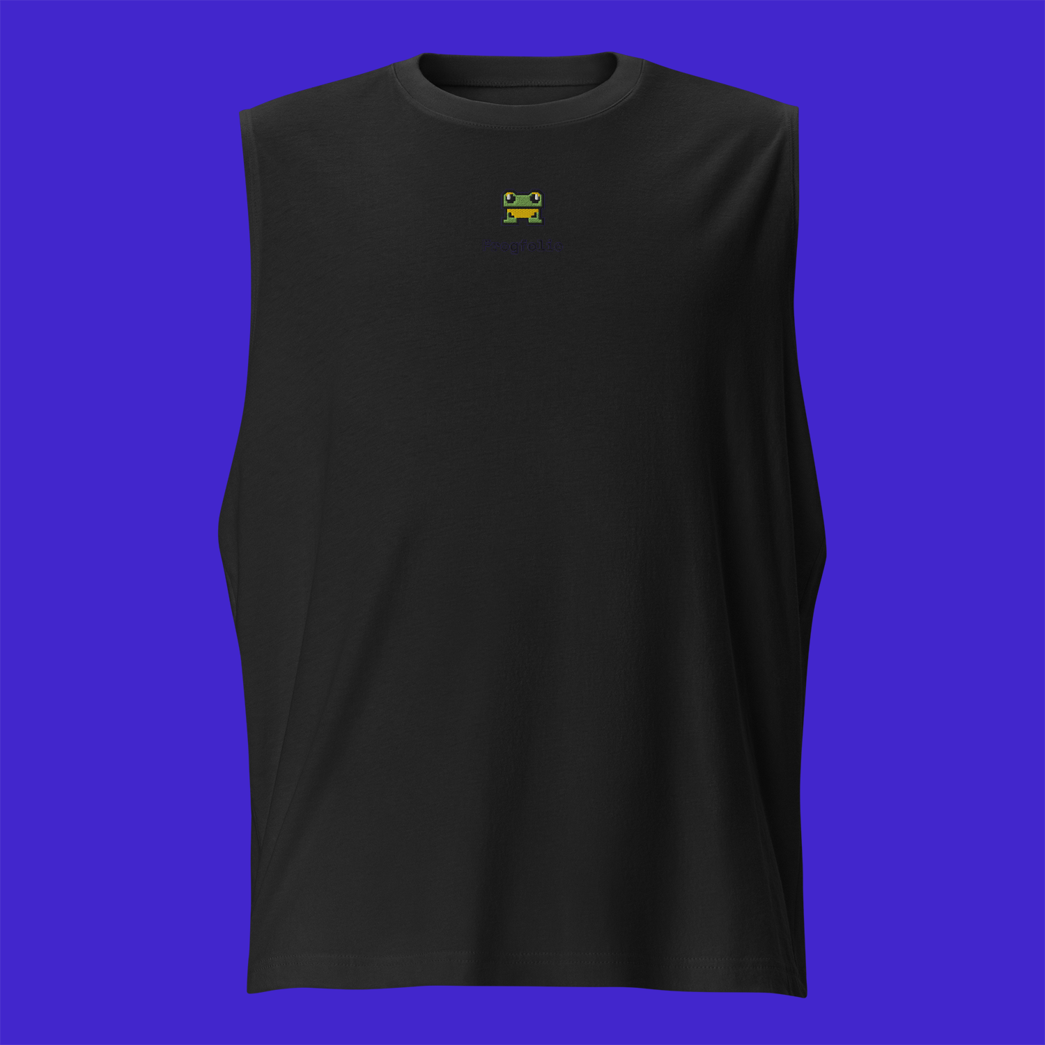 Unisex Muscle Shirt - BLACK - FrogFolio