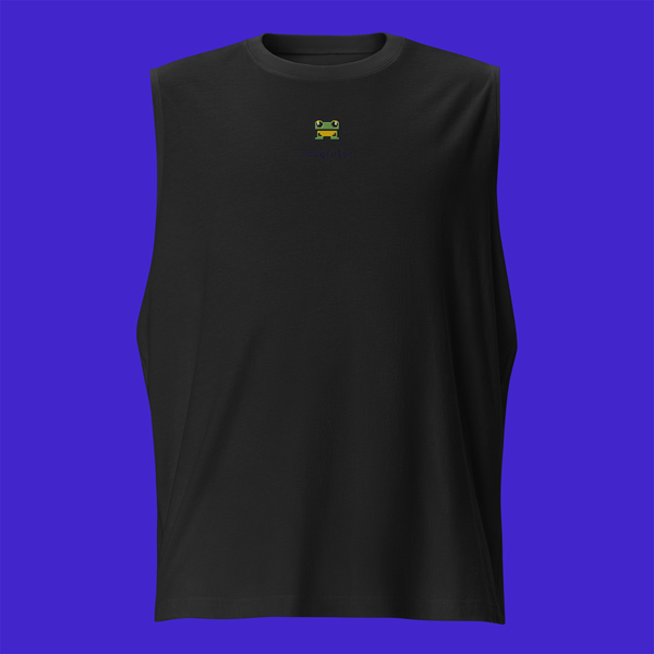 Unisex Muscle Shirt - BLACK - FrogFolio
