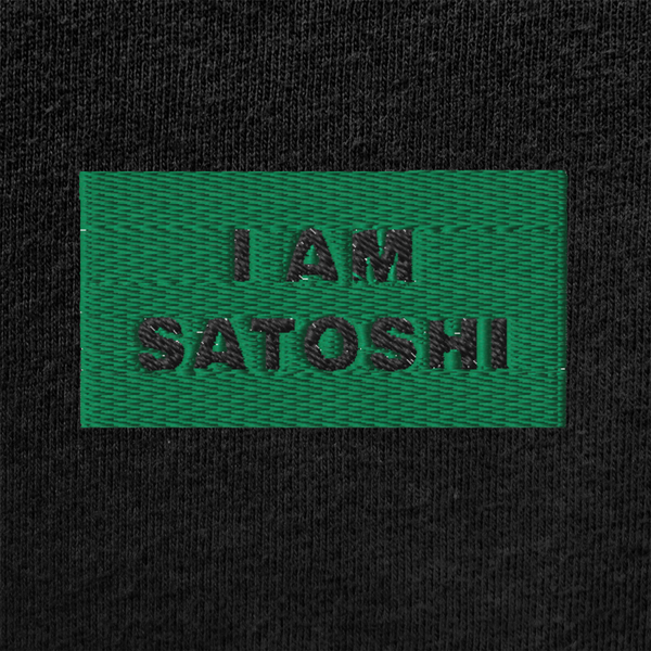 Unisex Muscle Shirt - BLACK - I AM SATOSHI (green)