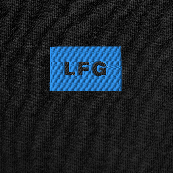 Unisex Muscle Shirt - BLACK - LFG (blue)