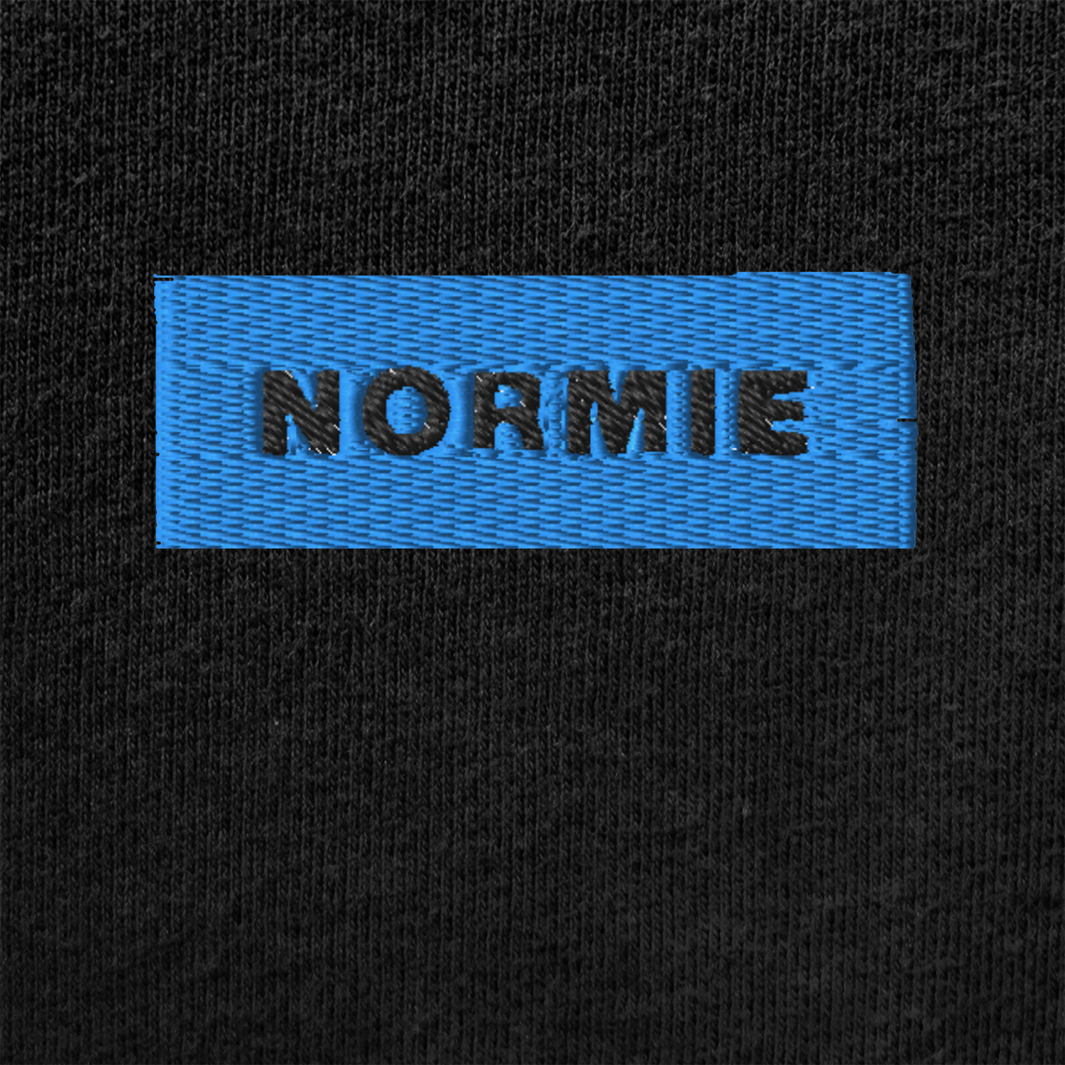Unisex Muscle Shirt - BLACK - NORMIE (blue)