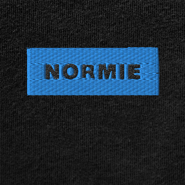 Unisex Muscle Shirt - BLACK - NORMIE (blue)
