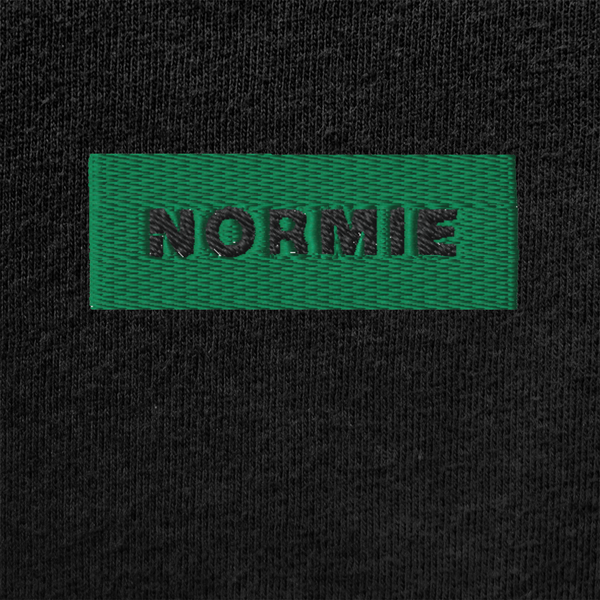 Unisex Muscle Shirt - BLACK - NORMIE (green)