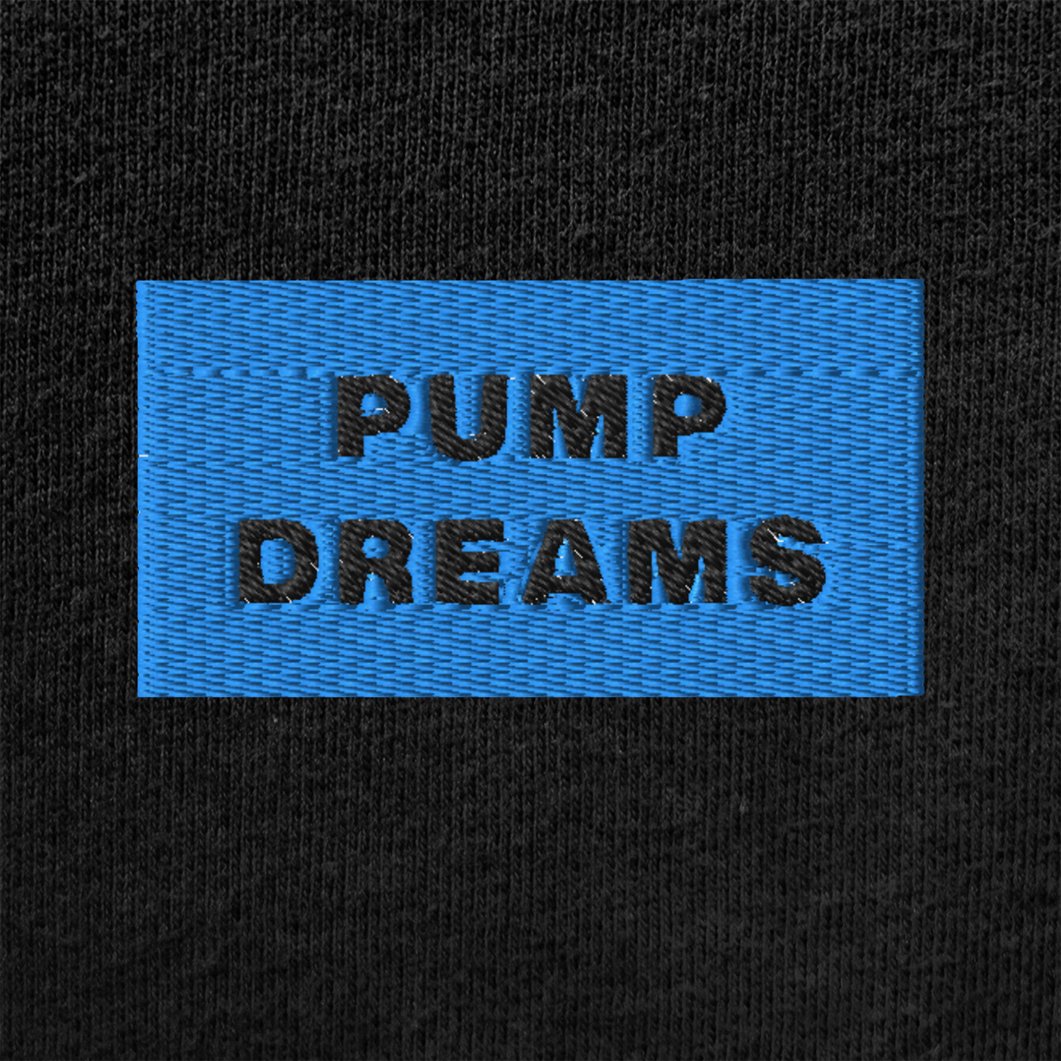 Unisex Muscle Shirt - BLACK - PUMP DREAMS (blue)