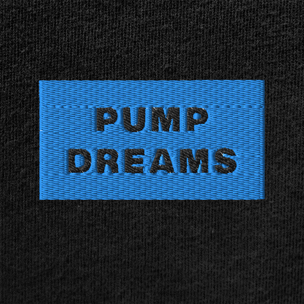 Unisex Muscle Shirt - BLACK - PUMP DREAMS (blue)