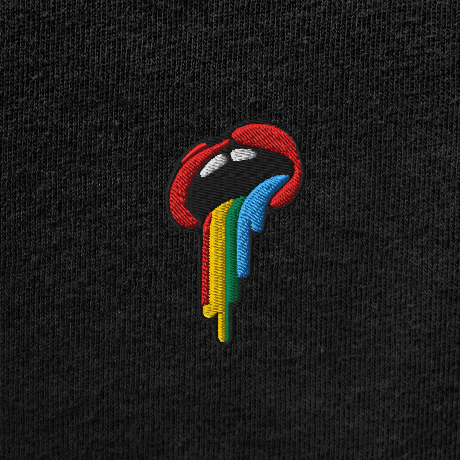 Unisex Muscle Shirt - BLACK - Rainbow