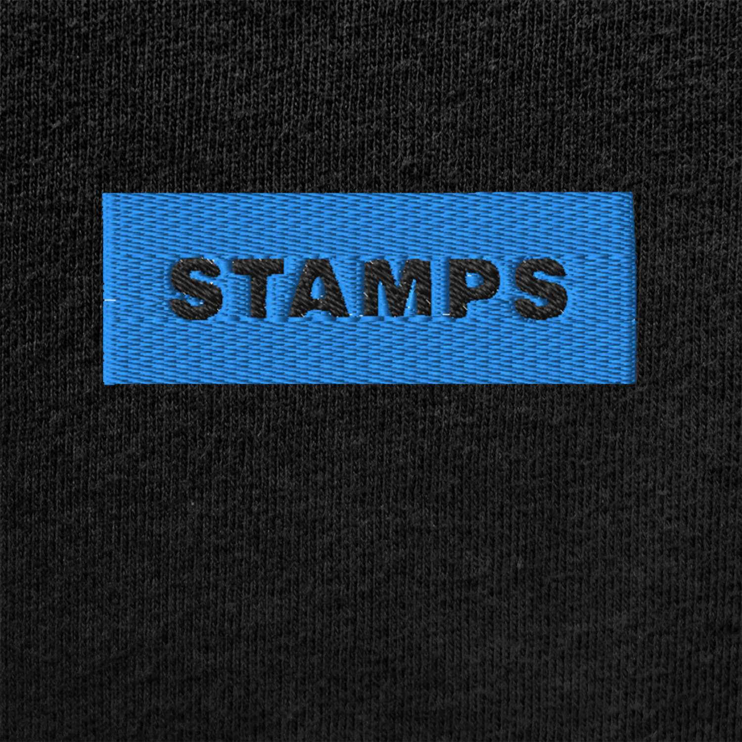 Unisex Muscle Shirt - BLACK - STAMPS (blue)