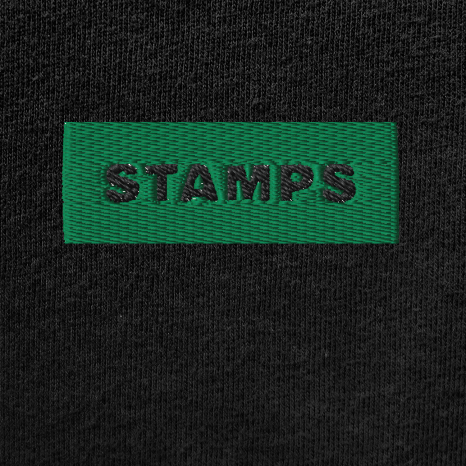 Unisex Muscle Shirt - BLACK - STAMPS (green)