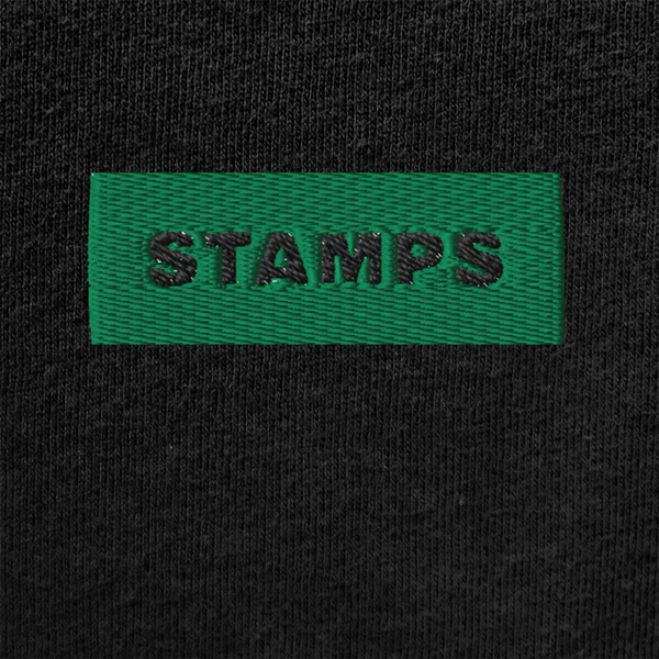 Unisex Muscle Shirt - BLACK - STAMPS (green)