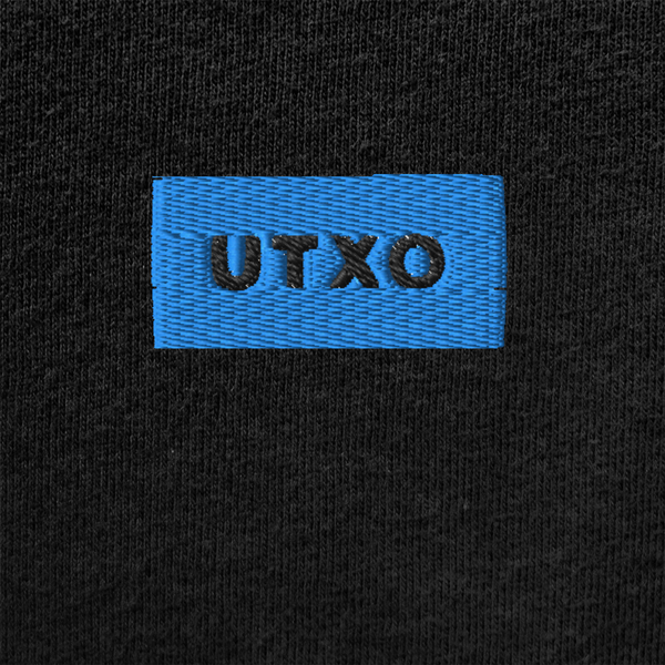 Unisex Muscle Shirt - BLACK - UTXO (blue)