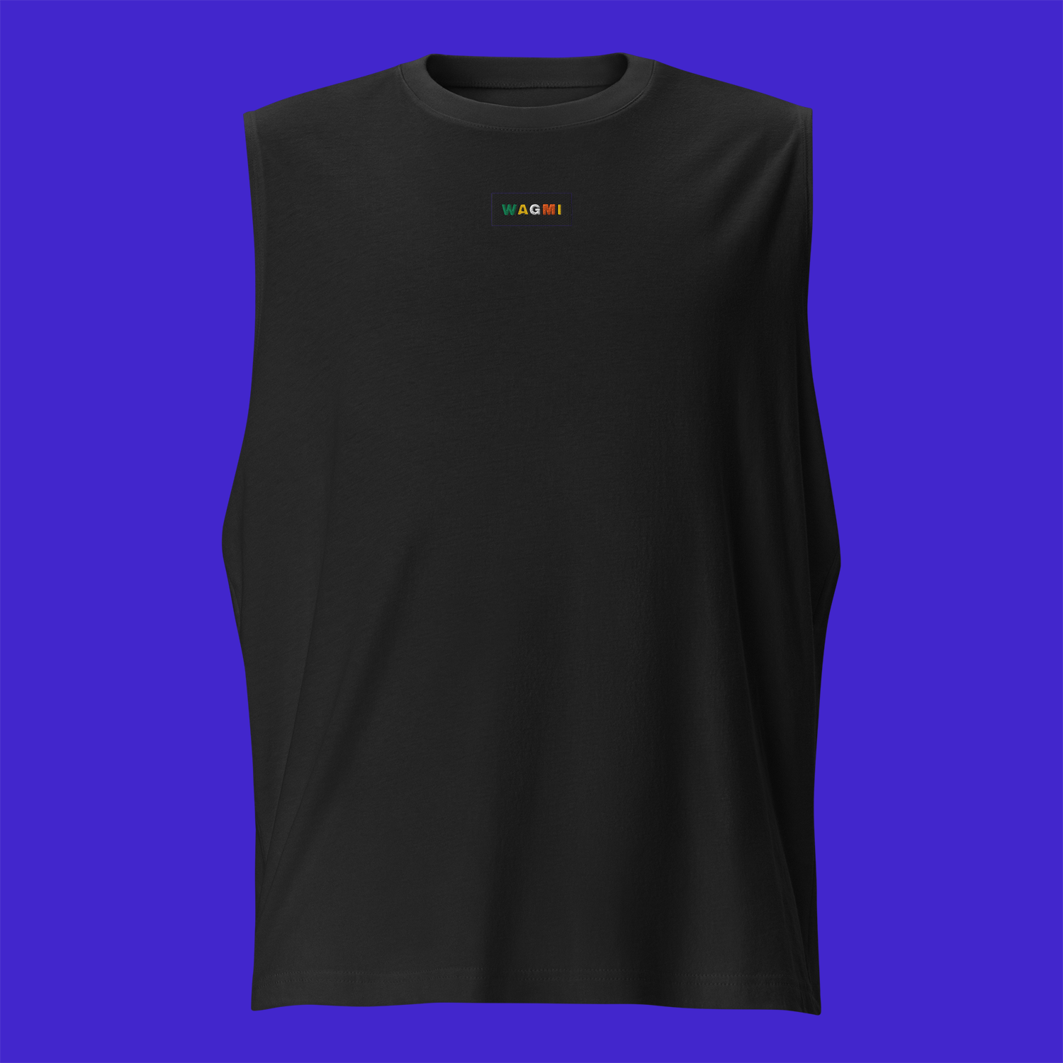 Unisex Muscle Shirt - BLACK - WAGMI