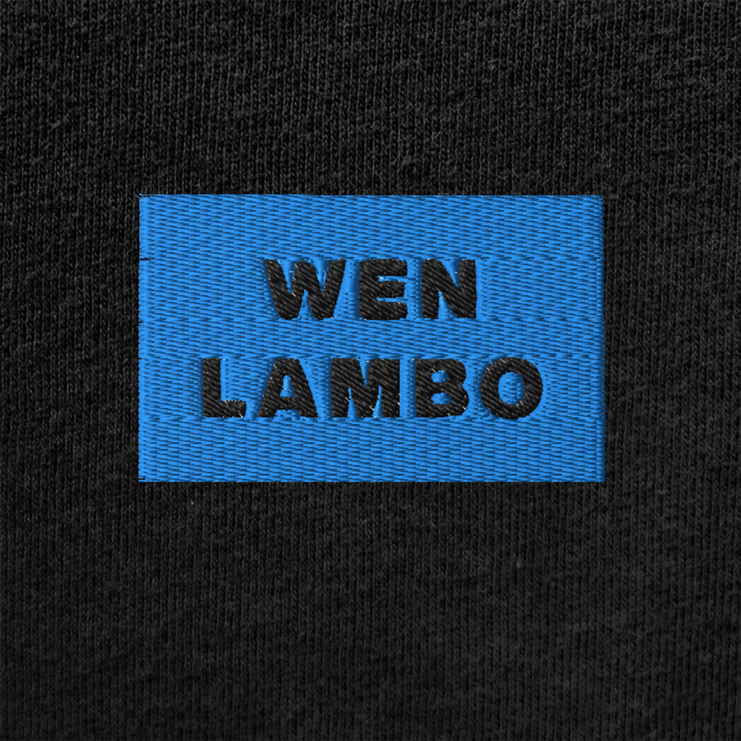 Unisex Muscle Shirt - BLACK - WEN LAMBO (blue)