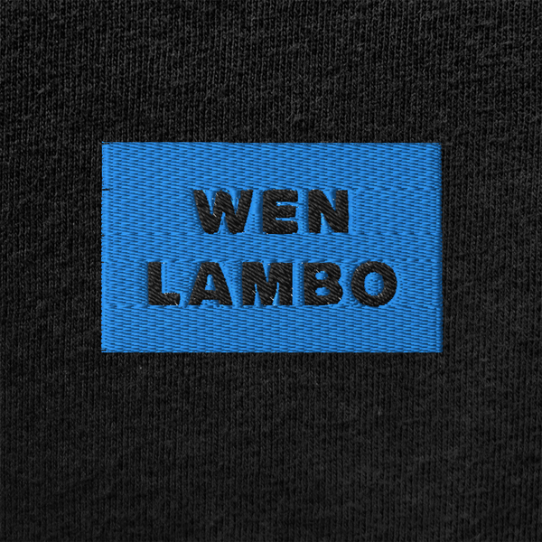 Unisex Muscle Shirt - BLACK - WEN LAMBO (blue)