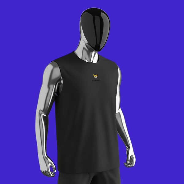 Unisex Muscle Shirt - BLACK - Catoshi