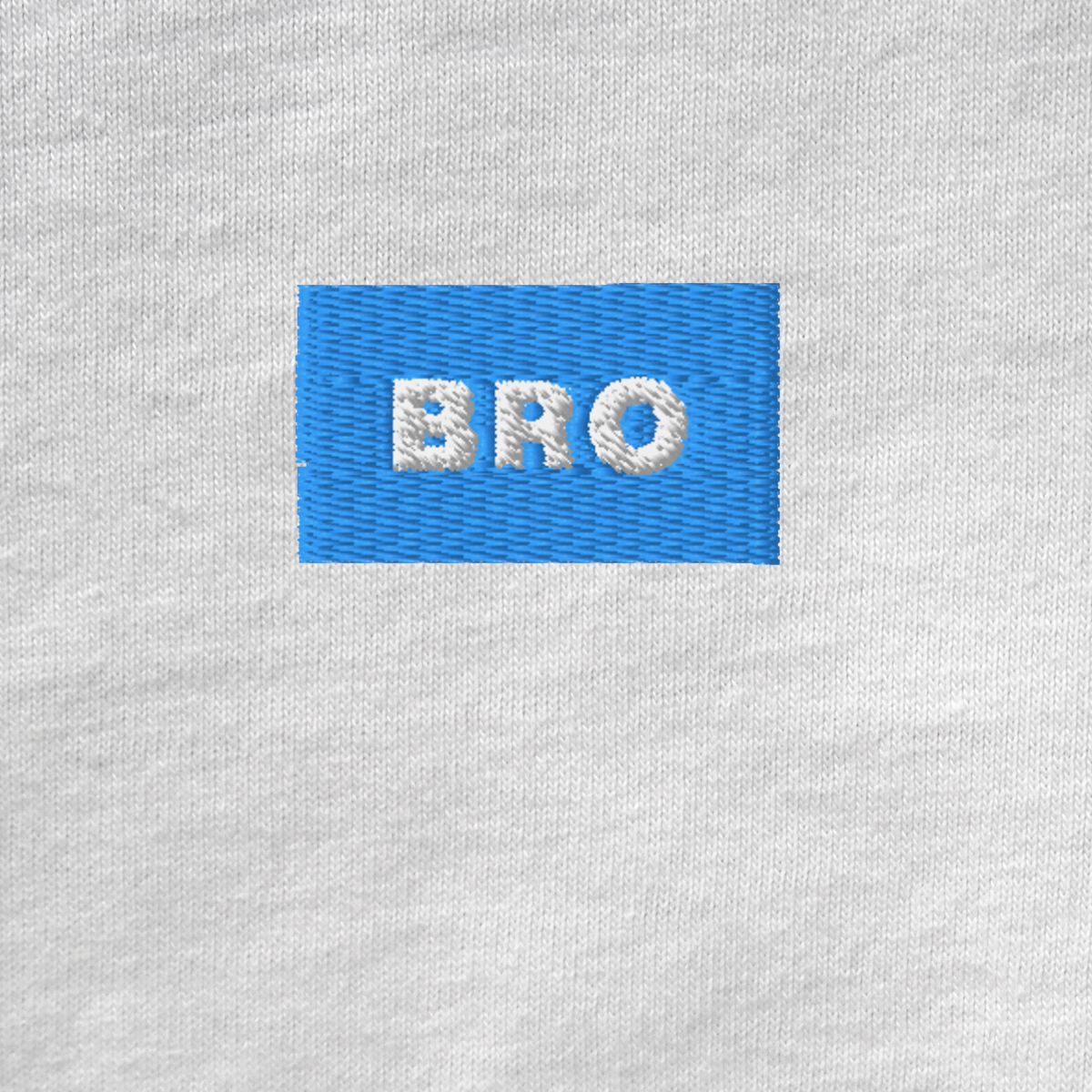Unisex Muscle Shirt - WHITE - BRO (blue)