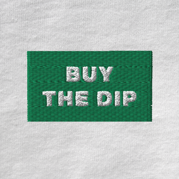 Unisex Muscle Shirt - WHITE - BUY THE DIP (green)