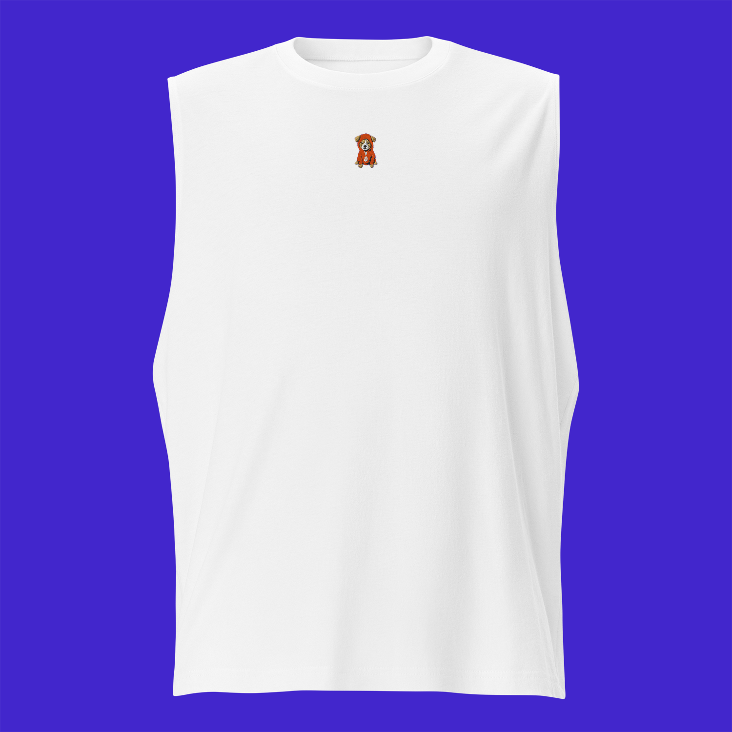Unisex Muscle Shirt - WHITE - $DOG