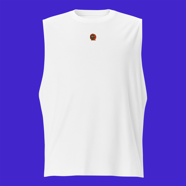 Unisex Muscle Shirt - WHITE - Kylepepe