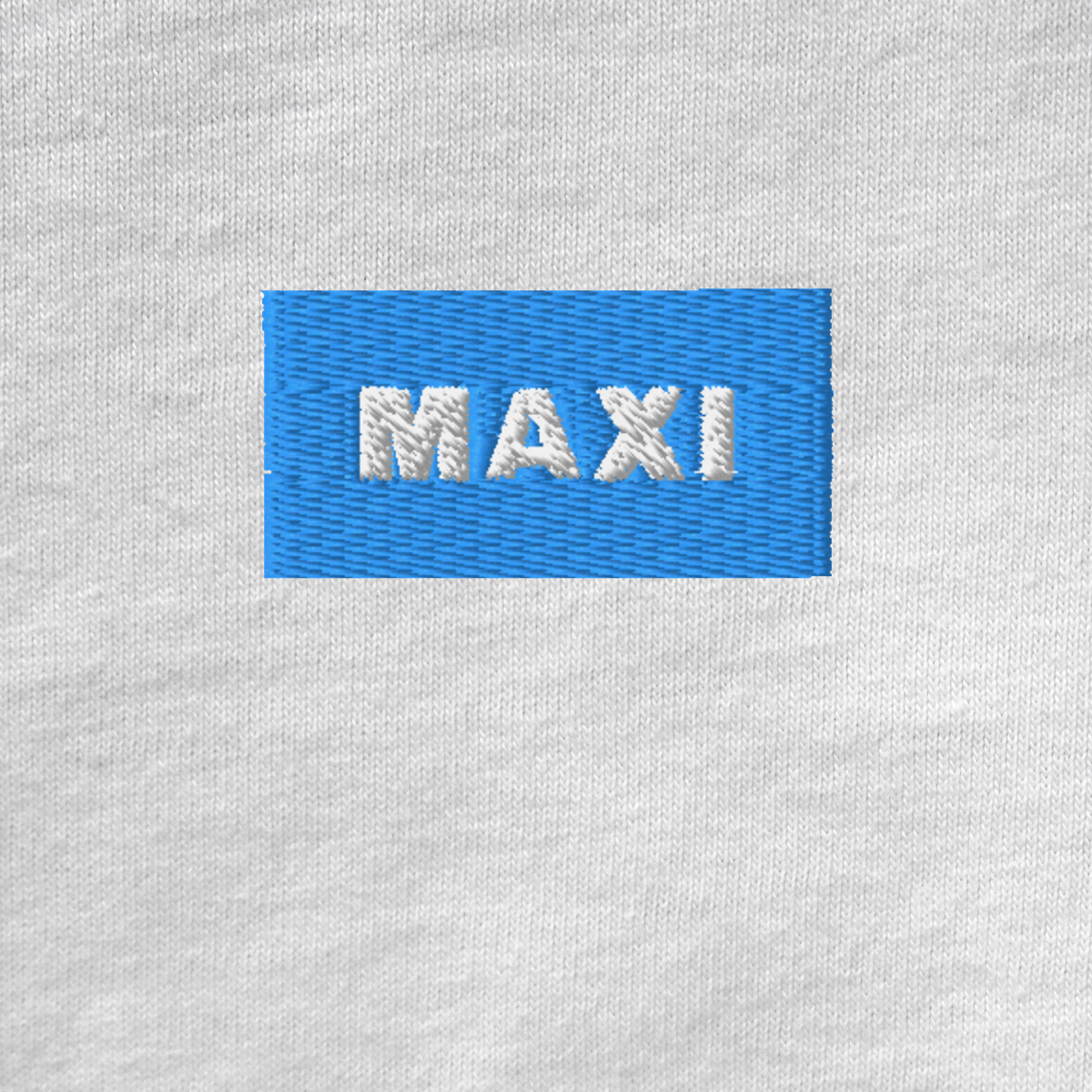 Unisex Muscle Shirt - WHITE - MAXI (blue)