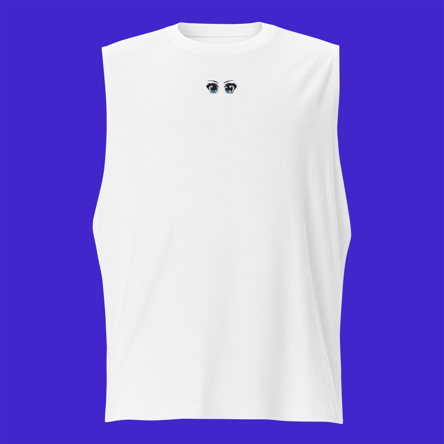 Unisex Muscle Shirt - WHITE - Manga