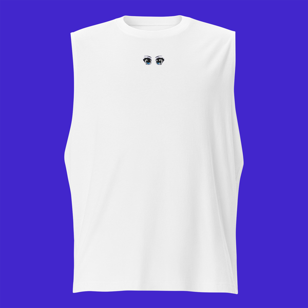 Unisex Muscle Shirt - WHITE - Manga