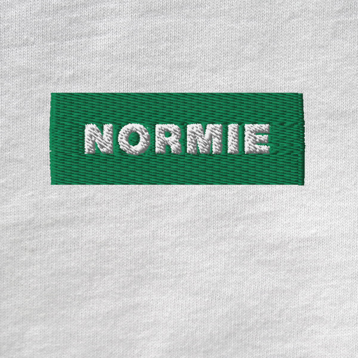 Unisex Muscle Shirt - WHITE - NORMIE (green)