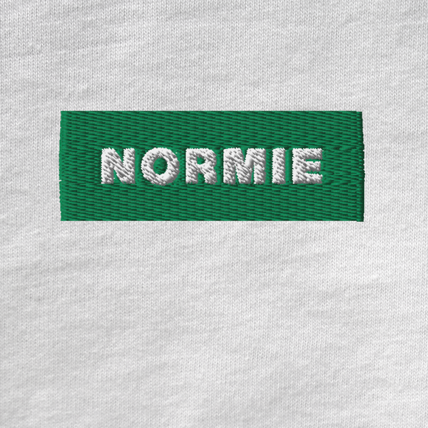Unisex Muscle Shirt - WHITE - NORMIE (green)