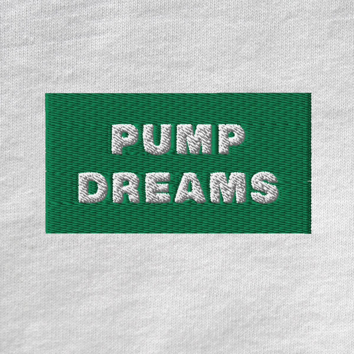 Unisex Muscle Shirt - WHITE - PUMP DREAMS (green)