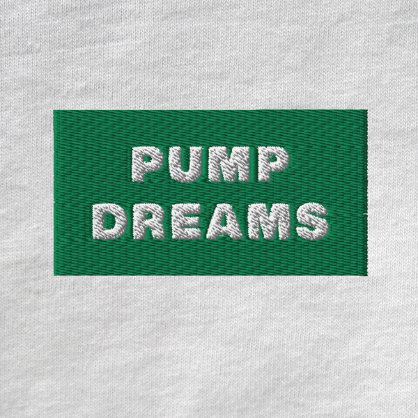 Unisex Muscle Shirt - WHITE - PUMP DREAMS (green)