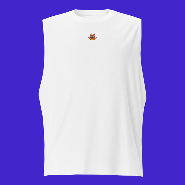 Unisex Muscle Shirt - WHITE - Pepezard