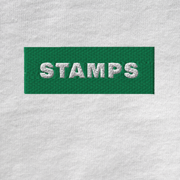 Unisex Muscle Shirt - WHITE - STAMPS (green)