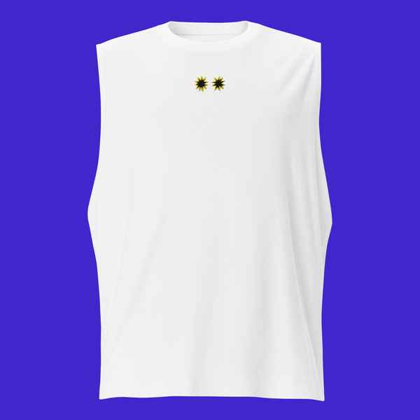 Unisex Muscle Shirt - WHITE - StarsEyes