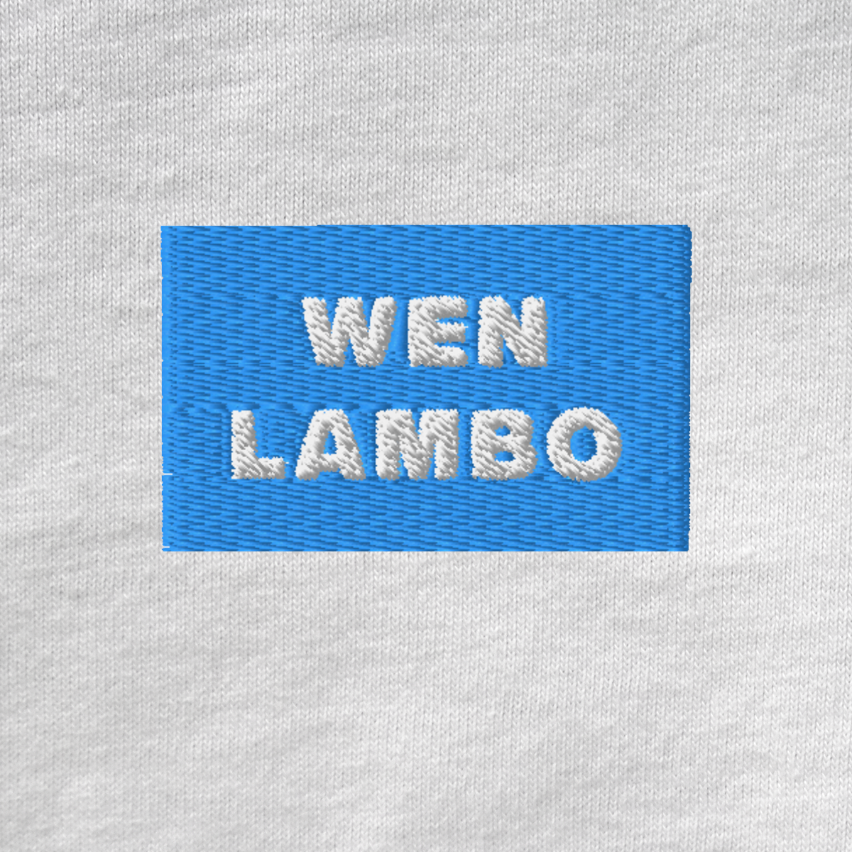 Unisex Muscle Shirt - WHITE - WEN LAMBO (blue)